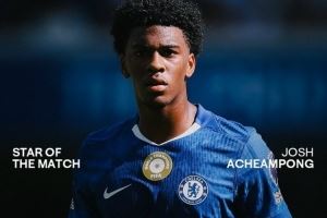 切尔西官方：阿奇姆彭当选球队0-0水晶宫的队内最佳