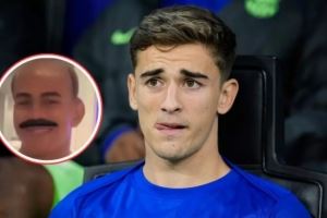 每体：加维“报复”亚马尔，给他加上了秃头+小胡子的滤镜